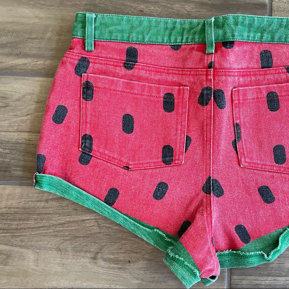 SOLD - LAZY OAF Watermelon Cheeky Shorts Sz LARGE - Picture 6 of 7